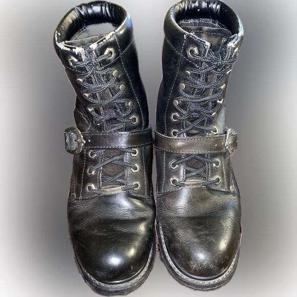 Size 8 Men\'s Faded Glory Leather Riding Boots Style D81003 (4/26) main image 6